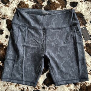 NWT! Camo Biker Shorts